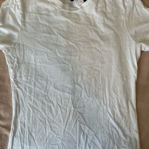 Theory White Short Sleeve Tee